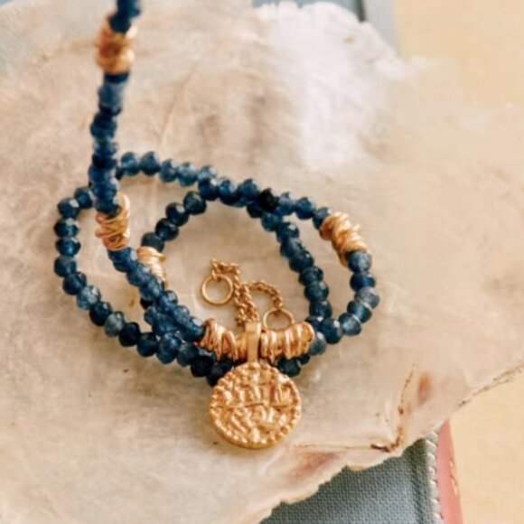 Jewelry Archives - Sezane Sita Necklace Blue / Gold - Picture 6 of 8